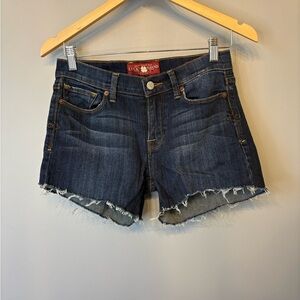 Lucky Brand Dark Blue Denim Cut-Off Jean Shorts size 27/4